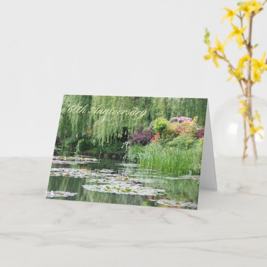 60e Jubileum Wenskaart Kaart (Gele Bloem)