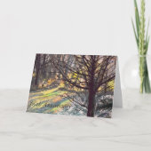 60e Jubileum Wenskaart Zonlicht in bomen Kaart (Voorkant)