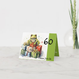 60e kikker feestdag verjaardag