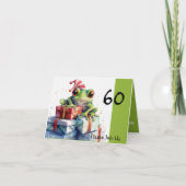 60e kikkerfeestdag gestreept pet (Voorkant)