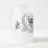 60e klas van de wapenfamilie matglas bierpul (Voorkant links)