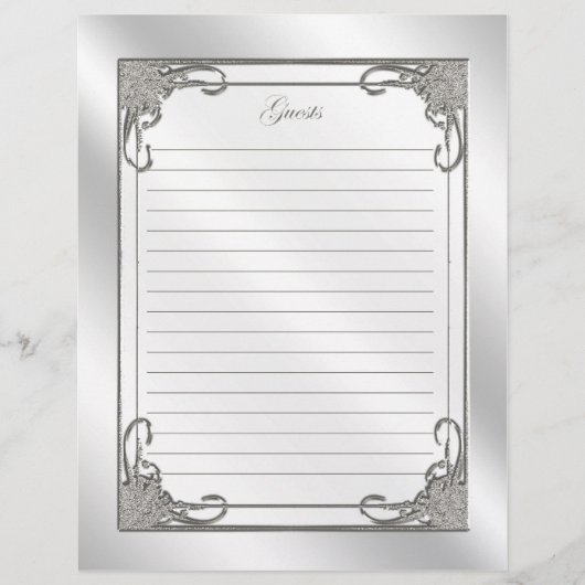 60e lijst met bezoekers van Jubileum voor weddensc (Voorkant)