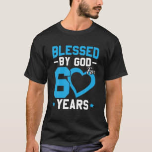 60e Man vrouw van de zestigste verjaardag van God  T-shirt