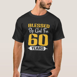60e Man vrouw van de zestigste verjaardag van God  T-shirt