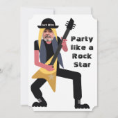 60e Mannen 🎸🤣 Rockstar Verjaardag Gitaar Funky F Kaart (Voorkant)