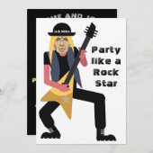 60e Mannen 🎸🤣 Rockstar Verjaardag Gitaar Funky F Kaart (Voorkant / Achterkant)
