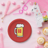 60e mijlpaal op de verjaardag van de Borden van Be Papieren Bordje (Feest)