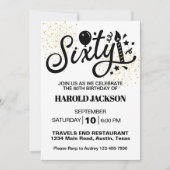 60e mijlpaal verjaardag kaart (Voorkant)