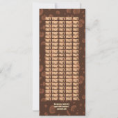 60e moderne 'Birthday Chocolate'-koffieCamo Tall Kaart (Achterkant)