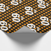 60e Moderne STARS Birthday Style Aangepaste naam V Cadeaupapier (Hoek)