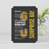 60e moderne zwarte gouden A01-goudkoorts Kaart (Staand voorkant)