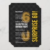 60e moderne zwarte gouden A01-goudkoorts Kaart (Voorkant / Achterkant)