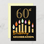 60e of elk jaar Gold Candles Budget C07 Kaart (Voorkant / Achterkant)