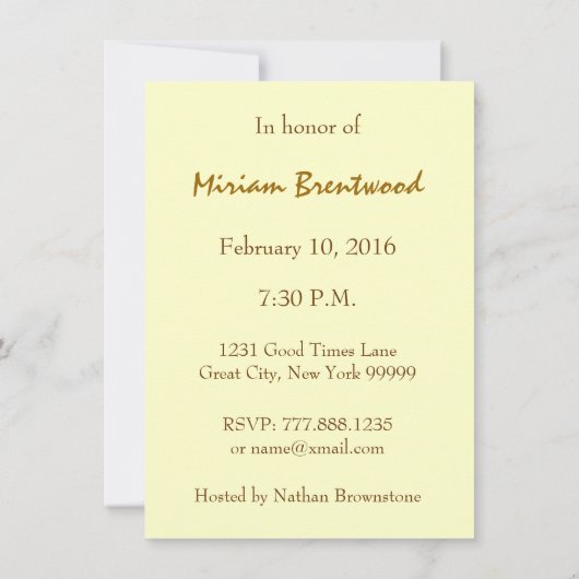 60e of elk jaar Gold Candles Budget C07 Kaart (Achterkant)