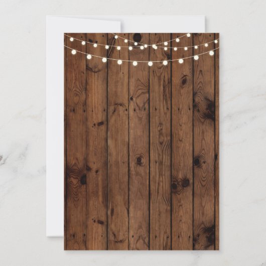 60e of elke leeftijd verjaardagsfeestje hout Bloem Kaart (Achterkant)