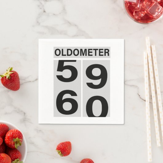 60e Oldometer Verjaardag Servet (Insitu)
