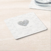 60e onderzetter ter gelegenheid van het huwelijk m (Schuin)