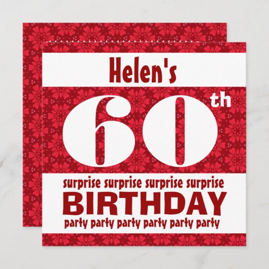 60e OOGSTVERLENGING Rode en Witte B200 Kaart (Voorkant / Achterkant)