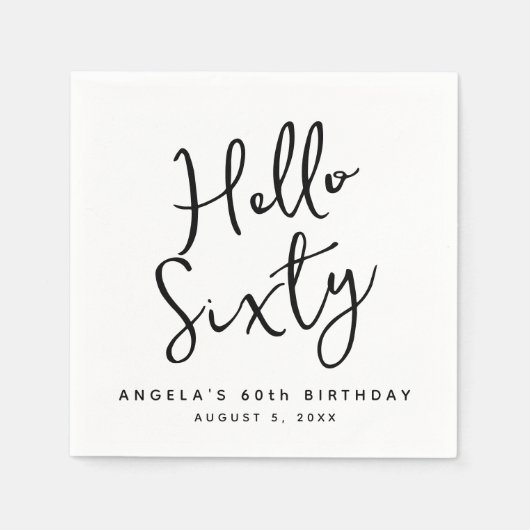 60e partij document decoratie, elegante kalligrafi servet (Voorkant)