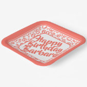 60e Partij Willekeurige Nummer Patroon Koraal & Wi Papieren Bordje (Gebogen)