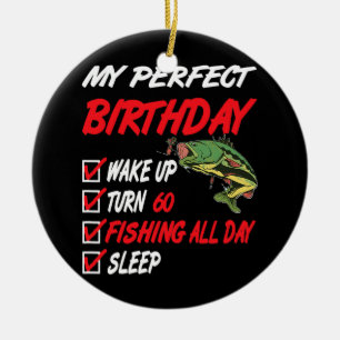 60e perfecte verjaardag Vist 60 jaar oud Keramisch Ornament