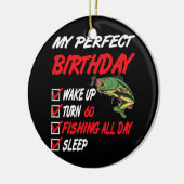 60e perfecte verjaardag Vist 60 jaar oud Keramisch Ornament (Links)