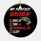 60e perfecte verjaardag Vist 60 jaar oud Keramisch Ornament (Achterkant)