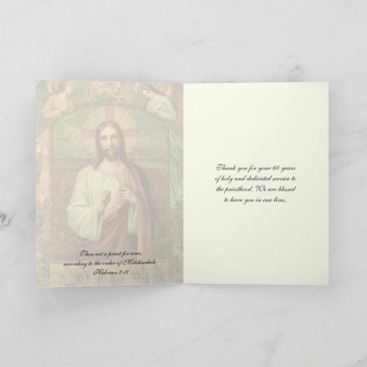 60e PRIEST-JUBILEUM Kaart (Binnen)