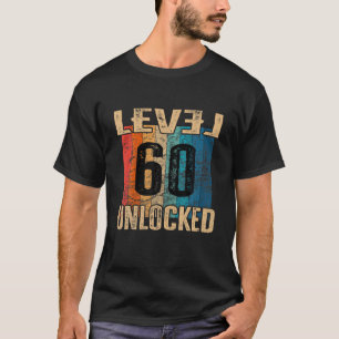 60e retro zonder vergrendeling op jaarniveau t-shirt