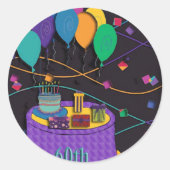 60e ronde sticker (Voorkant)