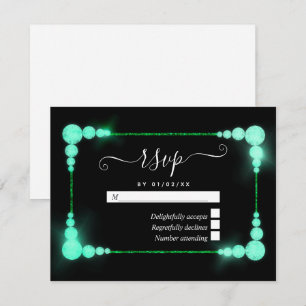 60e RSVP-kaart voor RSVP-Jubileum met diamanten RSVP Kaartje
