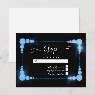 60e RSVP-kaart voor RSVP-Jubileum met diamanten RSVP Kaartje