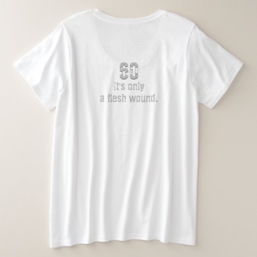 60e Shirt op 60e verjaardag! Grappig! (Design achterkant)