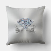 60e tot 75e bruiloft Jubileum Gift Personalized Kussen (Achterkant)