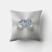 60e tot 75e bruiloft Jubileum Gift Personalized Kussen (Achterkant)