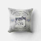 60e tot 75e bruiloft Jubileum Gift Personalized Kussen (Voorkant)