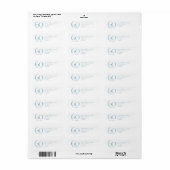 60e trouwdag diamanten adres etiket (Full Sheet)
