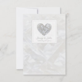 60e trouwdag diamanten hart bedankkaart