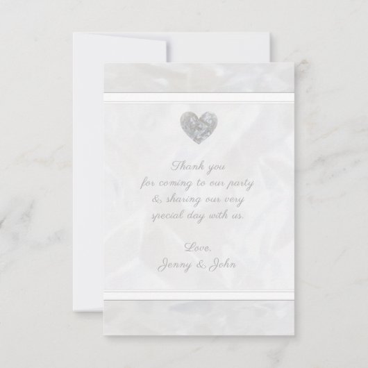 60e trouwdag jubileum diamanten hart bedankkaart (Achterkant)