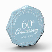 60e trouwdag Liefde Harten Confetti Fotoblokken (Links)