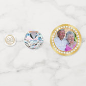 60e trouwdag tafeldecoratie ideeën confetti (Achterkanten)