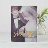 60e trouwjubileum & foto kaart (Staand voorkant)