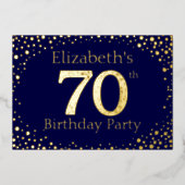 60e uitnodiging tot Folie van de verjaardag van de (Voorkant)