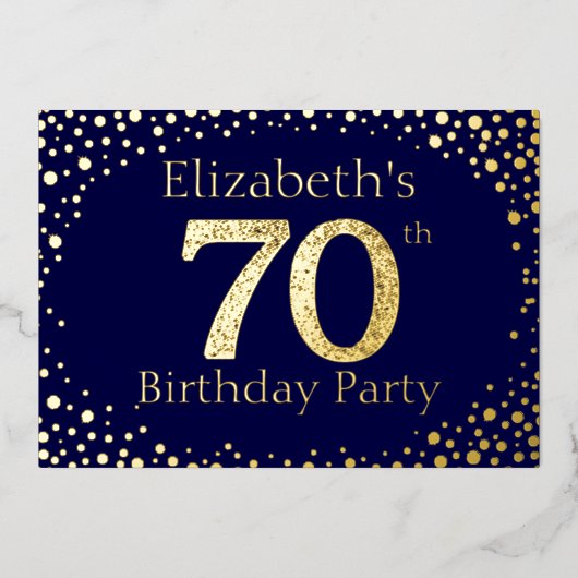 60e uitnodiging tot Folie van de verjaardag van de (Voorkant)