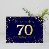 60e uitnodiging tot Folie van de verjaardag van de (Staand Voorkant)