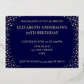 60e uitnodiging tot Folie van de verjaardag van de (Achterkant)