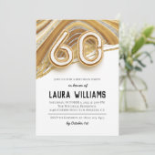 60e uitnodiging van de Birthday Party (Staand voorkant)