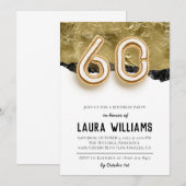 60e uitnodiging van de Birthday Party (Voorkant / Achterkant)