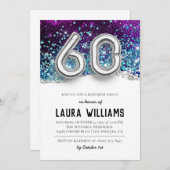 60e uitnodiging van de Birthday Party (Voorkant / Achterkant)