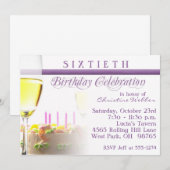 60e uitnodiging van de Birthday Party (Voorkant / Achterkant)